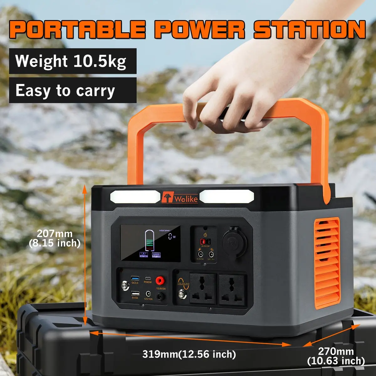 1000WPortablePowerStation270000mAhSolarGeneratorBackupBattery