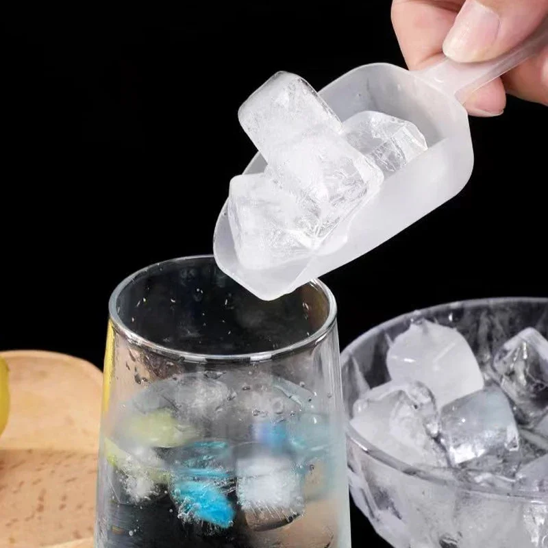 Ice Scoops 10/5Pcs Plastic Ice Scoops Multifunction Flour Candy Ice Cube Shovel Small Measuring Scoop Clear Coffee Beans Spoon Kitchen Tool ice cream scoop,ice shovel scoop,ice cube scoop