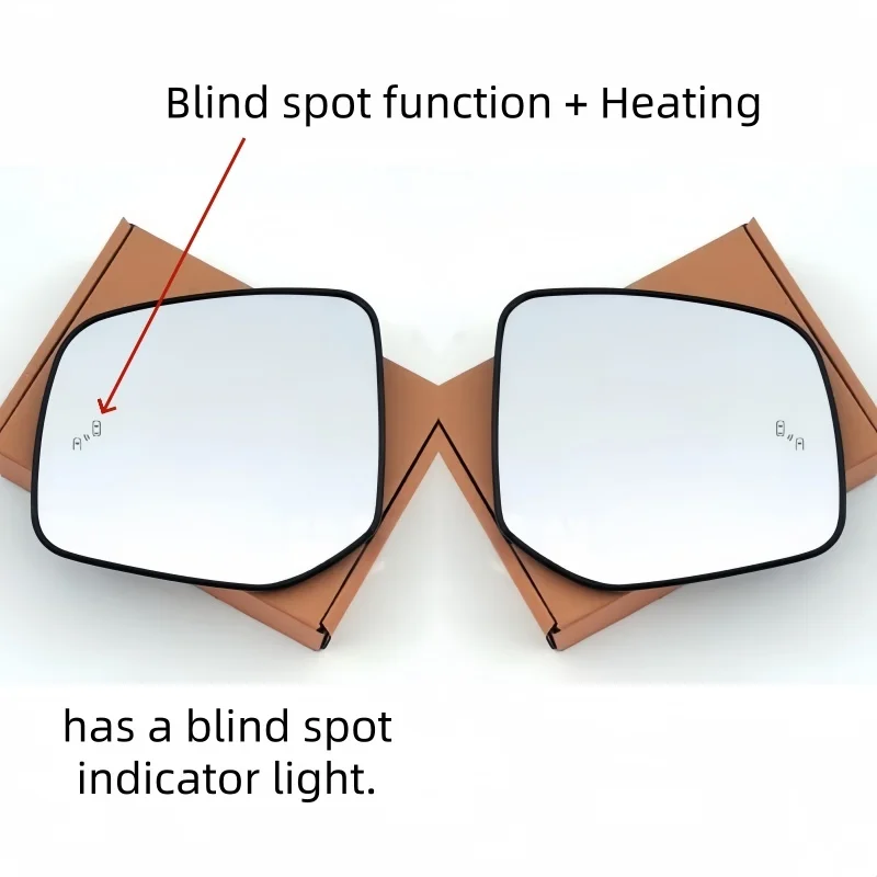 สำหรับ Lexus LX600 ปี 2022-2025 กระจกมองข้างแบบมีระบบเตือนจุดบอดพร้อมระบบทำความร้อน 1 คู่ กระจกมองข้างด้านข้าง 1