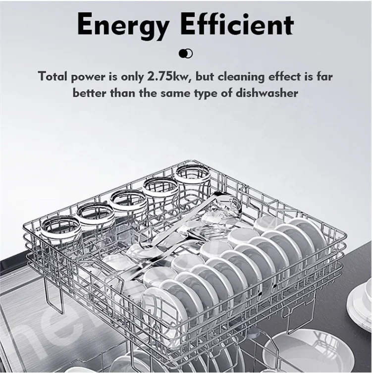 Under Counter Double Spray Electric Mini Household Automatic Dishwashers Washing Machine Used Commercial Dishwasher for Sale 220 4