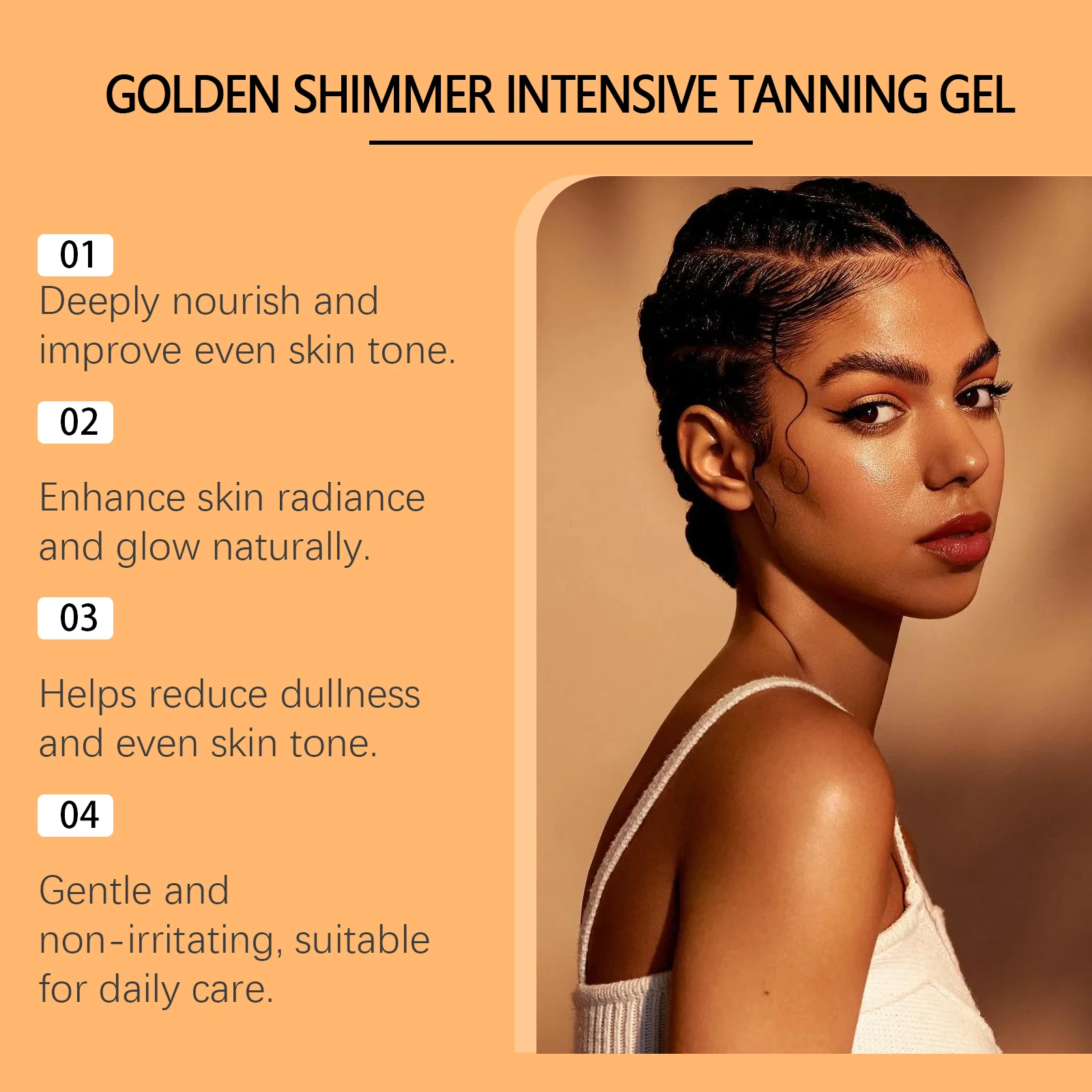 Bronzing Mousse Full Body Self Tanner Lotion Dark Fake Tan Natural Looking Bronzed Glow Moisturizer Set Sunless Tanning Gel Foam