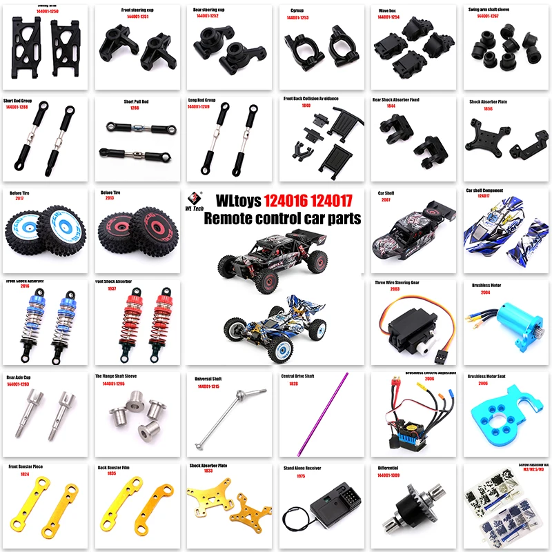 4 Stück RC Auto Reifen Für 144001 144010 - Vorder & Hinterräder Upgrade Set