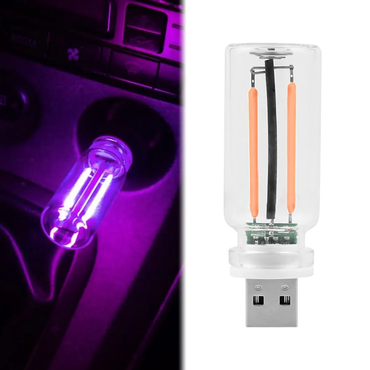 Vintage USB Touch Control Dimming Bulb Filament LED 5V Edison Bulb Mobile Power Light Night Light Bedside Light Computer Light