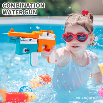 Mauser 2 in 1 Detachable Water Gun, Summer Outdoor Beach Pool Toy with Secret Storage Compartment, Kids Birthday Party Gift 1