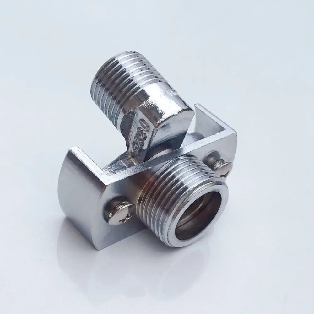 Description Picture 4 of itemFaucet Adjustable Copper Angled Curved Foot Shower Mixer Eccentric Screw Corner Bathroom Shower Head Bracket Accessories