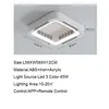 Ceiling Light With Fans Invisible Bladeless Remote Control NO Blades DC LED Circulator Decoration Bedroom Living Room Lighting 5