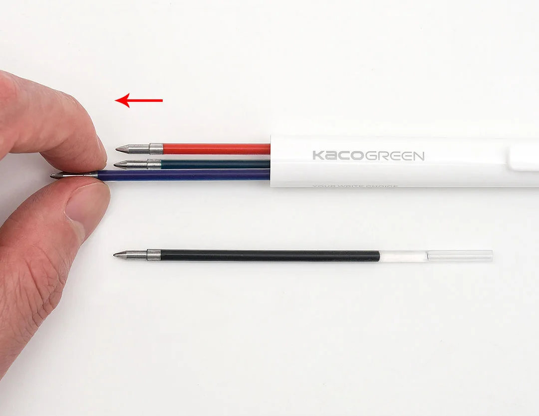 KACO 4 in 1 Gel Pens Multicolor Press Ballpoint Pen 0.5mm Fine Tip Smudge-Free Fast-Dry Ideal for Note Taking Writing Journaling 4