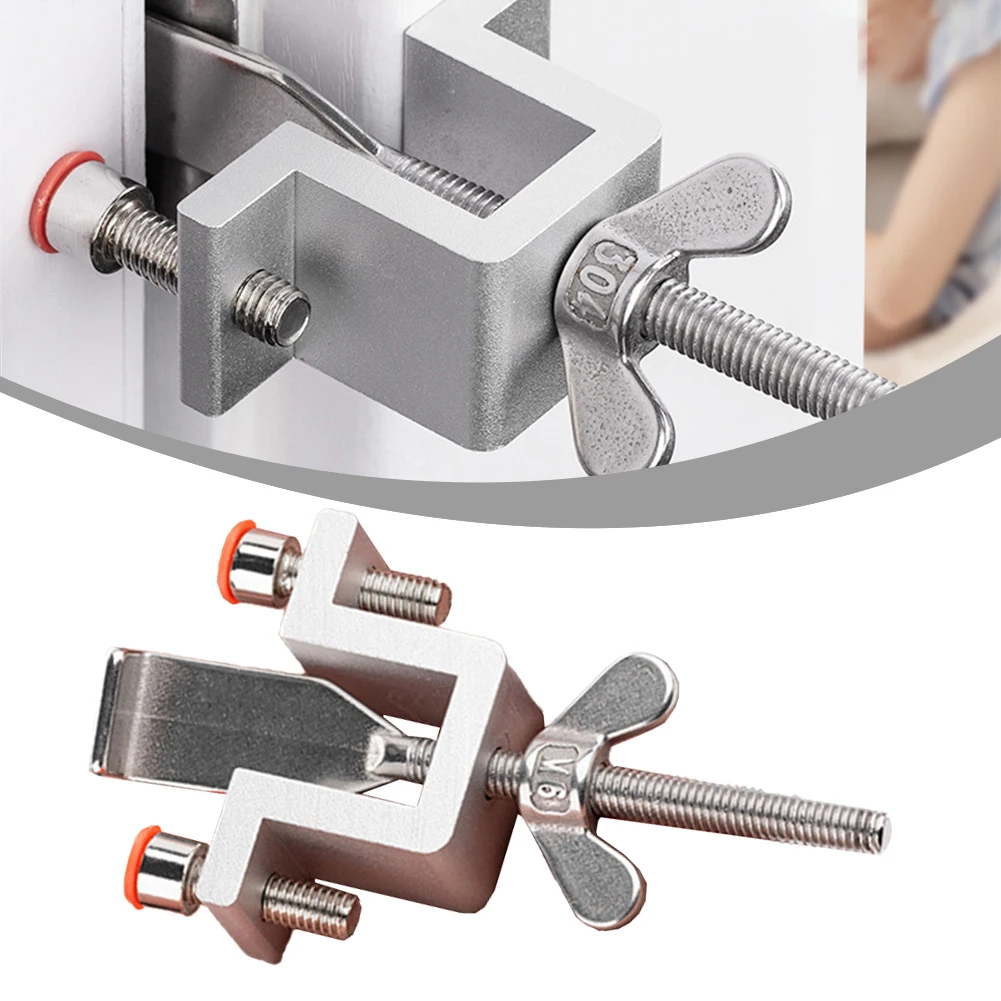 Door Lock Portable Dual Nut Adjustment Hotel Self-Defense Anti-theft