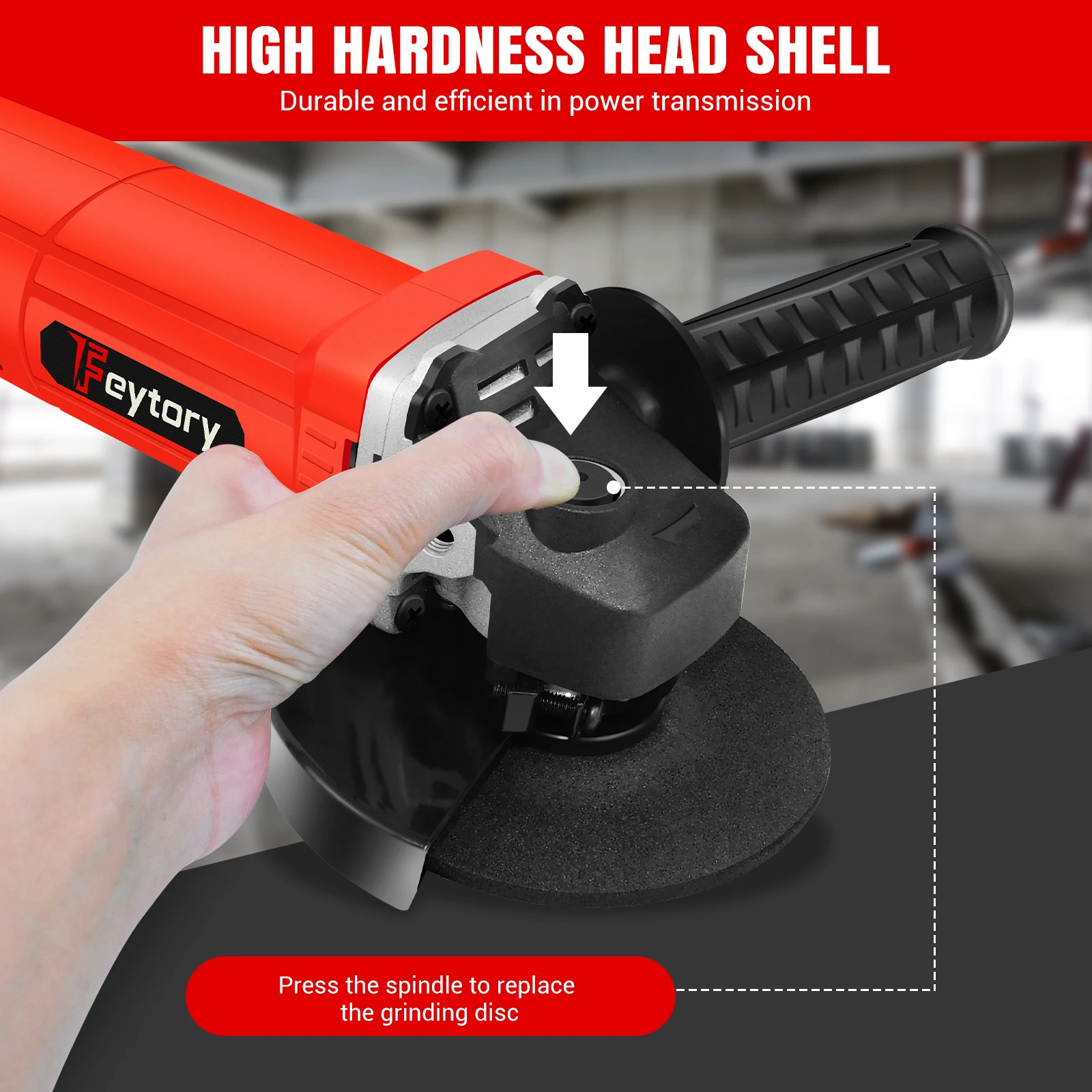 Heavy Duty 2000W Electric Angle Grinder ,115mm 4.5" 4-1/2" 12000 RPM,Red