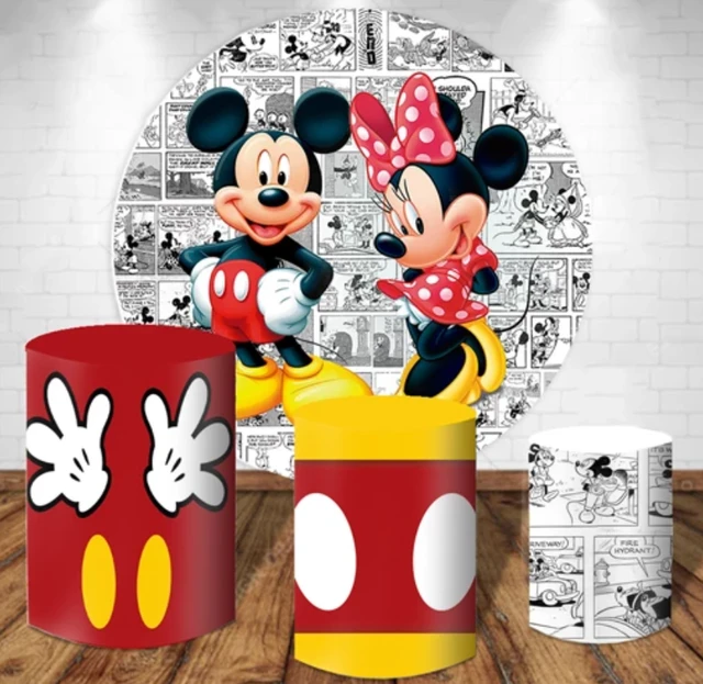 Mickey Mouse Party Decorations Background  Minnie Mickey Birthday  Background - Party Backdrops - Aliexpress