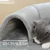 Warm Non-Slip Base Cat Tunnel Bed U-shaped Anti Dirty Cat House Removable Washable Cat Channel Pet Supplies 2