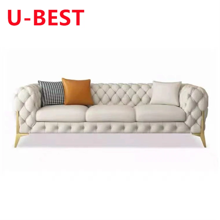 U-BEST Luxury Furniture Sectional Sofa 2 Seat Couch Living Room Sofa,New Model Luxury Tufted Loveseat Sofa muebles de salon