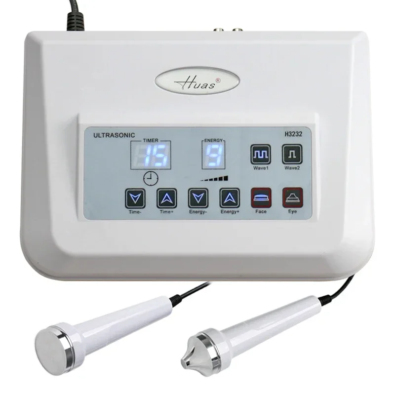 Facial Ultrasonic Beauty Machine Women Skin Care High Frequency Ultrasound Vibration Massage Massager Face Lift Skin Tightening