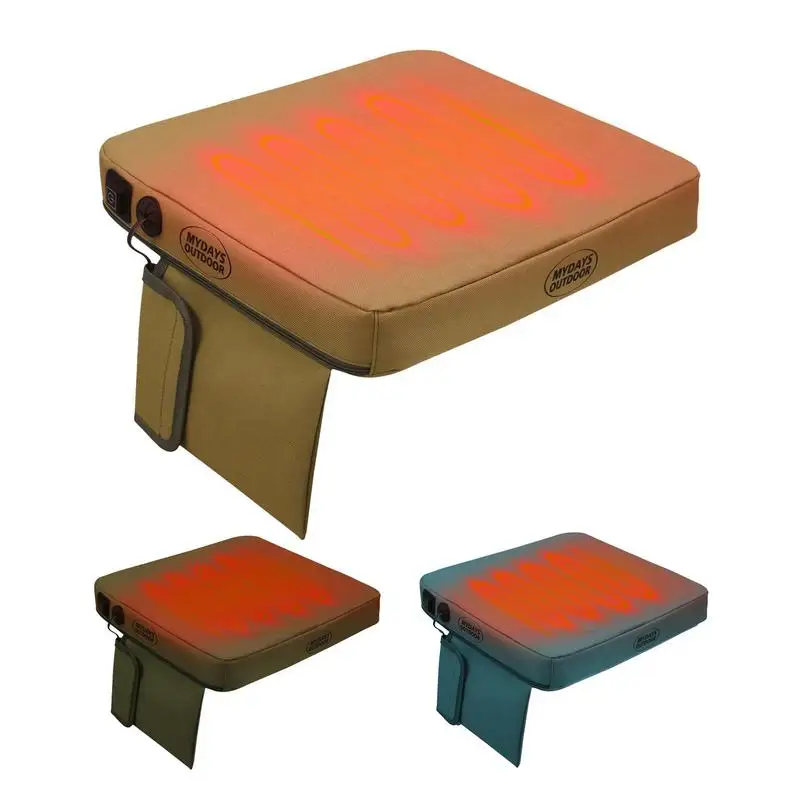 Portable Anti-Slip Stadium Thermal Seat Pad Detachable Cover Fishing Chair Upgrade Heated Seat Cushion 3 Adjustable Modes