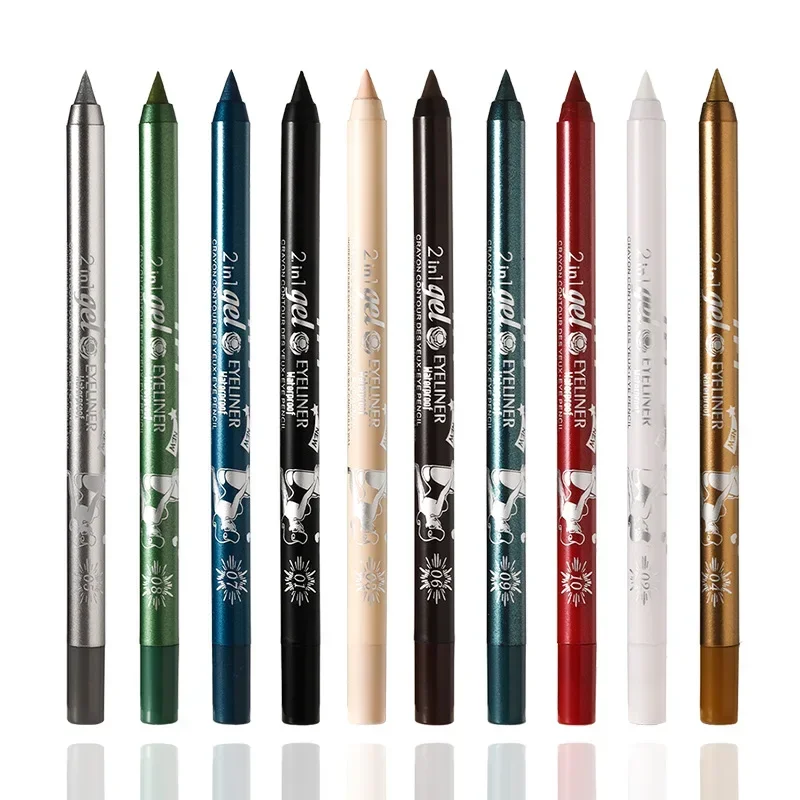 

New 10 Color Gel Eyeliner Permanent Concealer, Waterproof, anti-sweat and non-smudge Eyeliner
