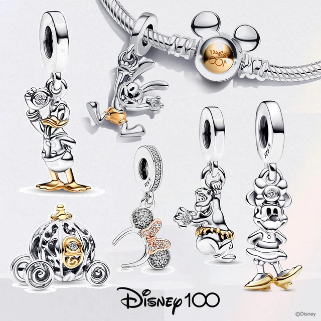 2023 New In Disney 100th 925 Sterling Silver Donald Duck Charm Holder Fit Original Pandora For Diy Jewelry Gift - Toys - AliExpress