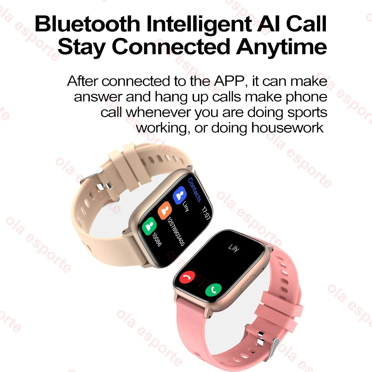 2024 Smart Watch For Women Full Touch Screen Bluetooth Call Waterproof Watches Sport Fitness Tracker Smartwatch Lady Reloj Mujer