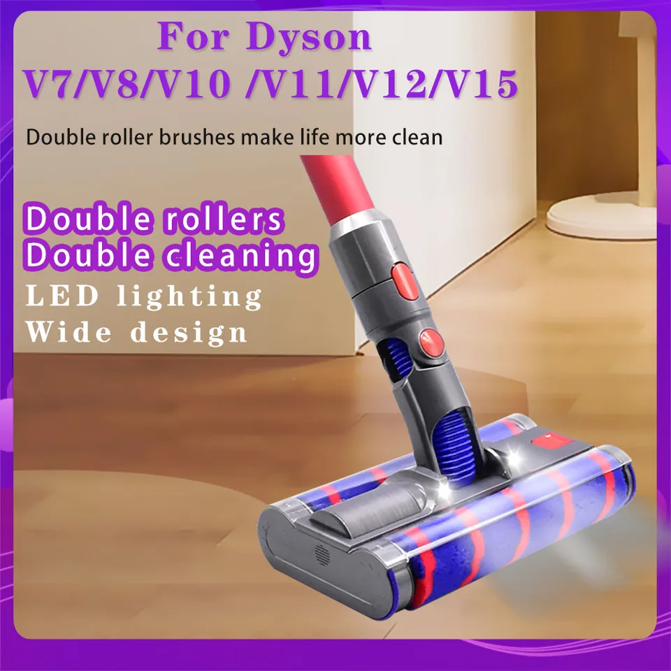 Pièces De Rechange Pour Aspirateur À Main Dyson V6 V7 V8 V10 V11, Rouleau  De Tapis, Brosse Électrique Led, Accessoires De Remplacement Pour La Maison  - Pièces D'aspirateur - AliExpress