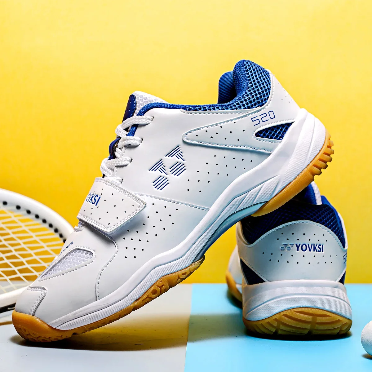 Men's Badminton Shoes Unisex Tennis Shoes Breathable Fashion Athleisure Lace-up EVA Non-Slip Wear-resistant badminton shoes
