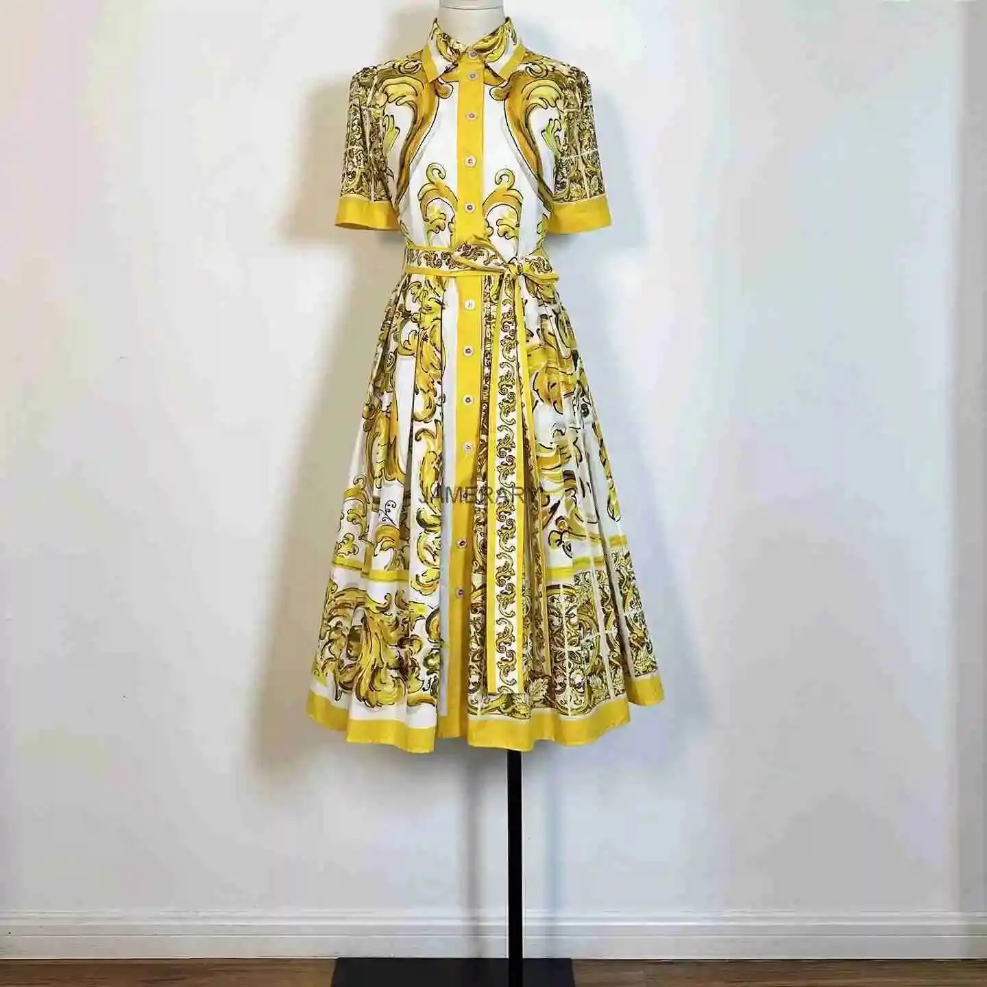 أزياء الصيف الأزهار فستان طويل المرأة الأرجواني الخزف طباعة فساتين متوسطة الطول قميص واحدة الصدر مكتب سيدة العمل عطلة المدرج