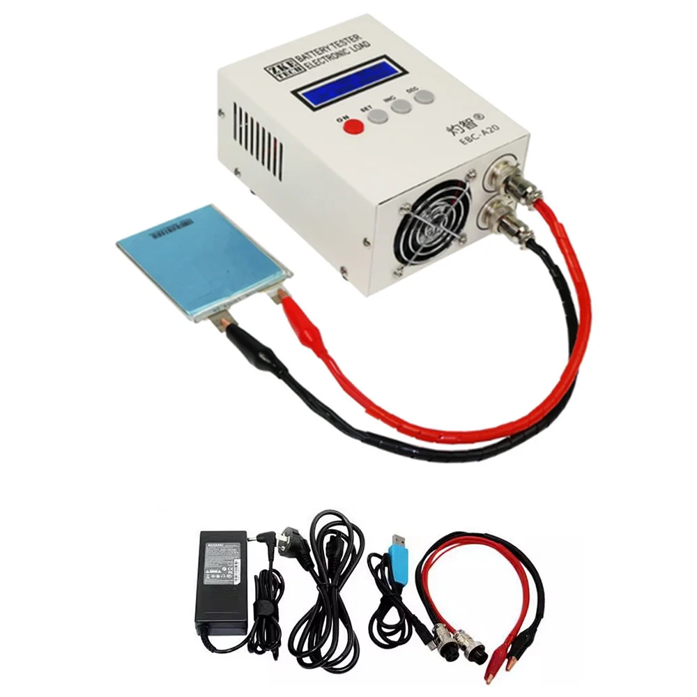 

EBC-A20 Battery Tester 30V 20A 85W Lithium Lead-acid Batteries Capacity Test 5A Charge 20A Discharge Support PC Software Control