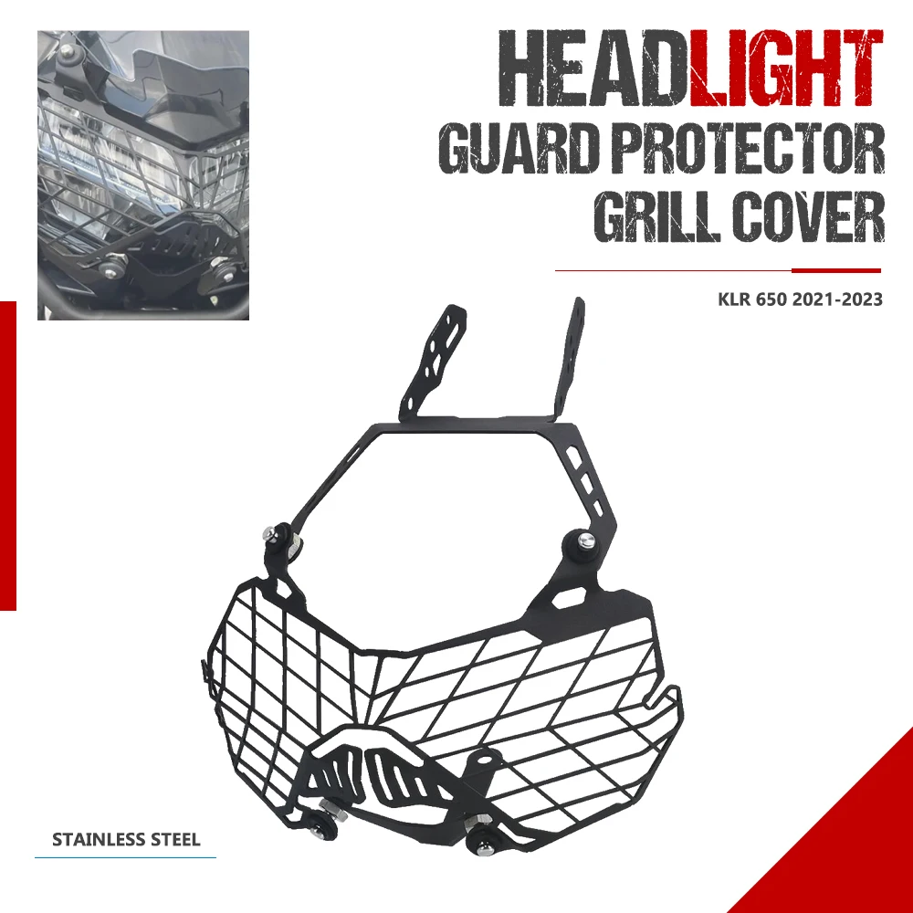 

Headlight Cover For Kawasaki KLR 650 2021-2022-2023 Lampshade Glass Shell Front Lampshade Head light Lamp Accessories KLR650
