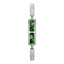 Elegant Diamond - Accented Fitness Tracker (Green colored Damond)