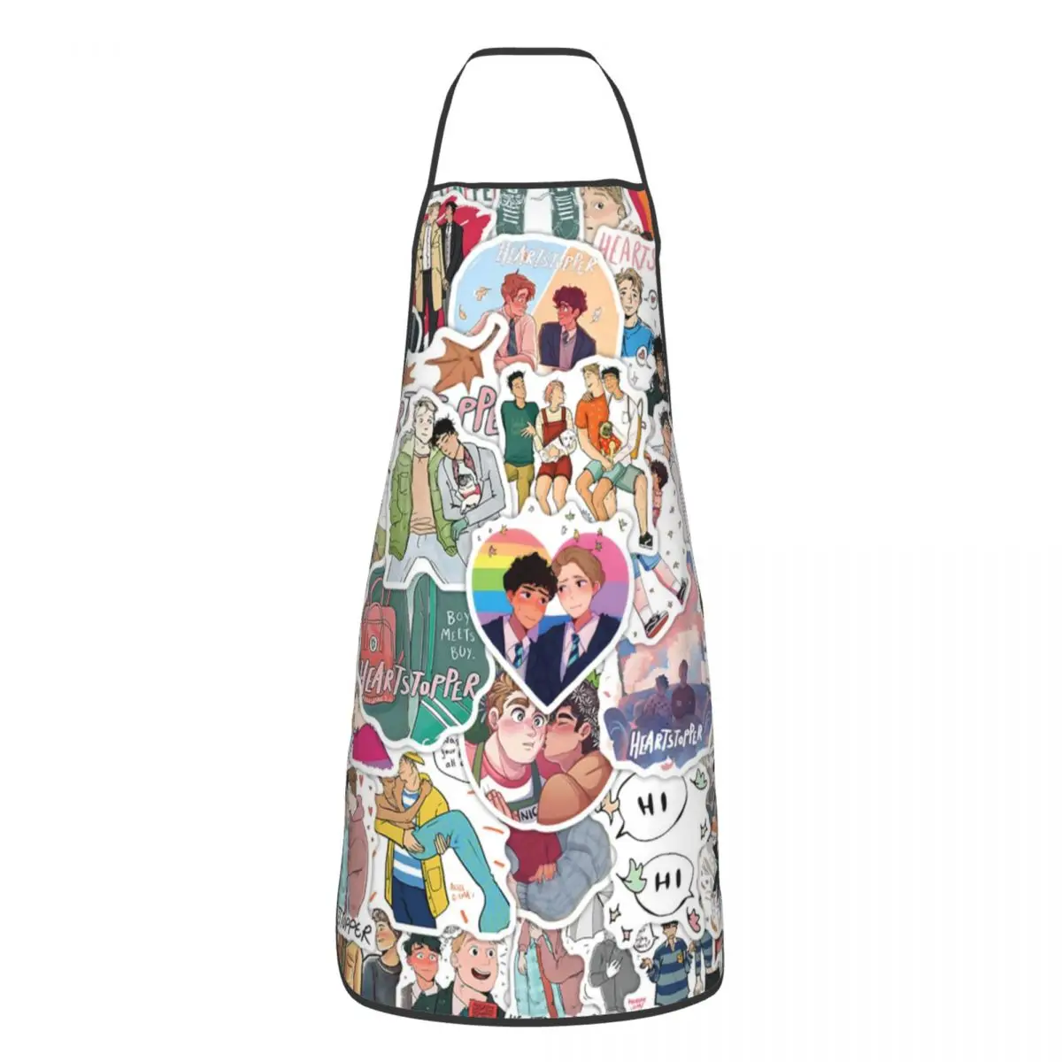 Unisex Heartstopper Collage Bavaglino Grembiule Adulto Donna Uomo Chef Tablier Cucina Per Cucina Cucina Pittura