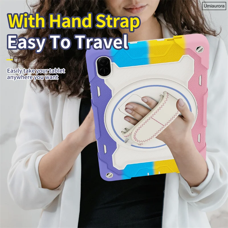 Shockproof Silicone PC Tablet Case Stand - Rugged