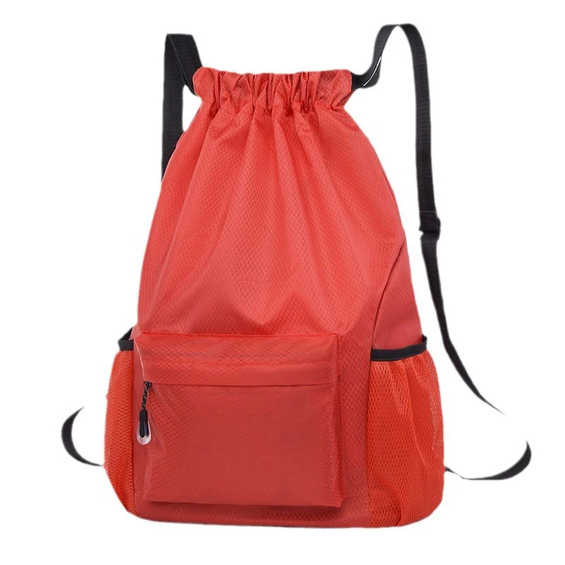 Waterproof Drawstring Pocket Simple Drawstring Backpack New Men's And Women's Sports Hiking Bag