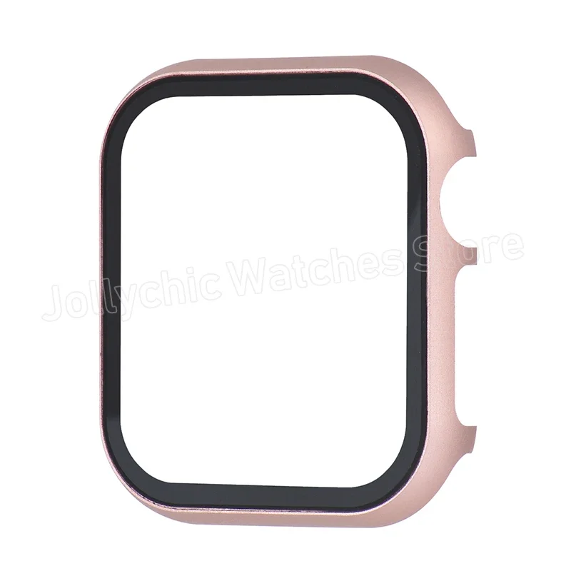 Premium Aluminum & Tempered Glass Protective iWatch Cover