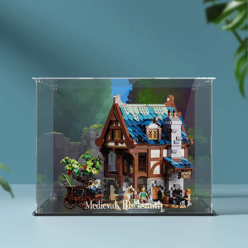 Acrylic Display Box for Lego 21325 Medieval Blacksmith Dustproof Clear Display Case (Lego Set not Included） 6