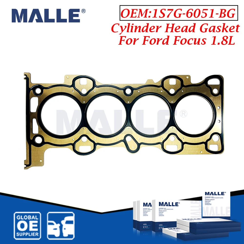Engine Cylinder Head Gasket For Ford Focus 1.8L C-MAX MPV Mazda 5 6 Mx-5 Volvo C30 Auto Parts Car Accessories 1S7G6051BG Steel