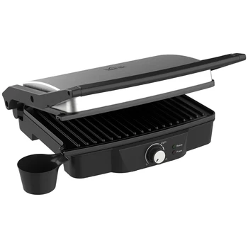 Electric Contact Panini Press Grill Waffle Sandwich Maker Kitchen Barbecue Griddle Smokeless Baking BBQ with Non-Stick Plates 1