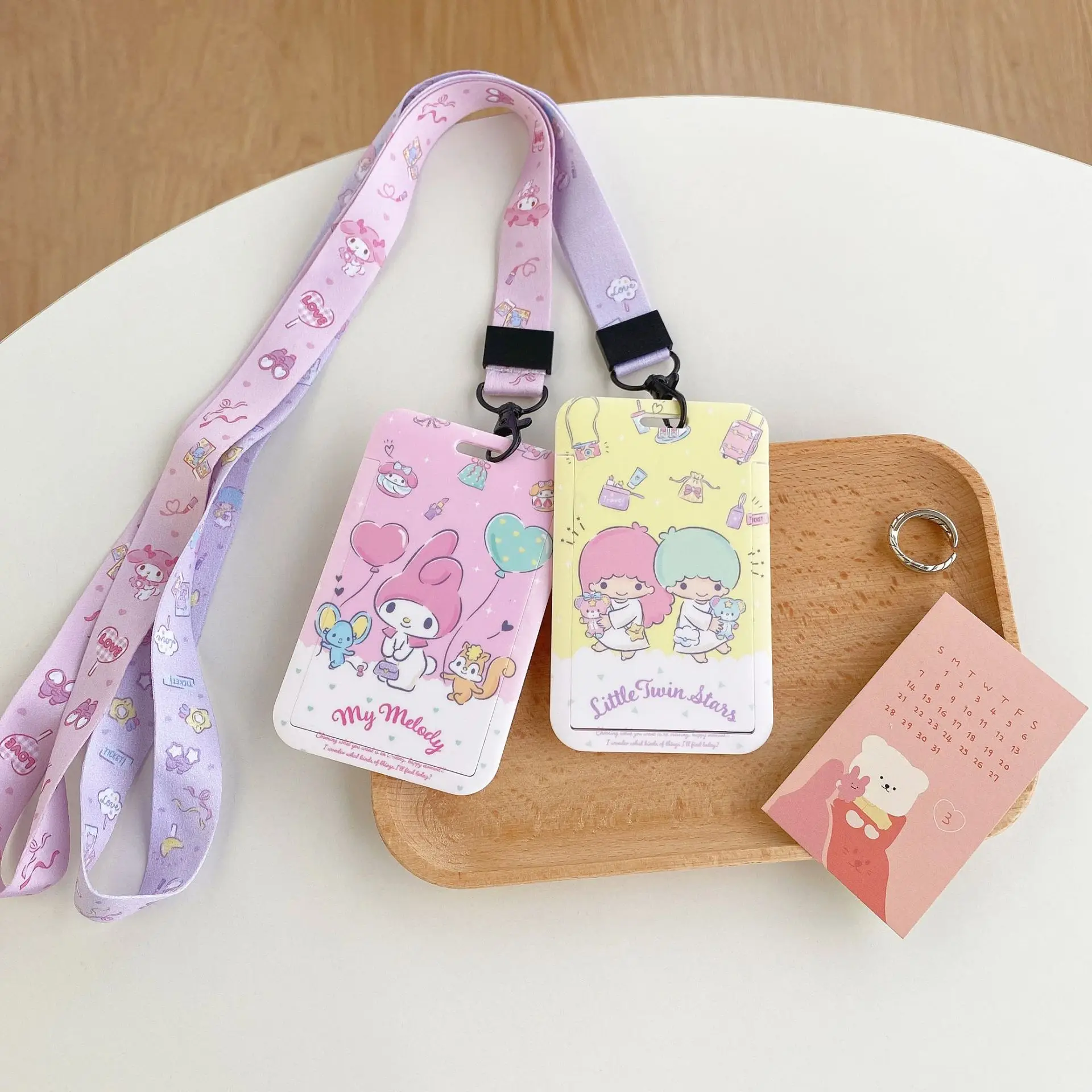 【LESPORTSAC】MY MELODY KUROMI KEY CARD HOLDER LeSportsac My Melody Kuromi Pink Key Card Holder 4009.HC03