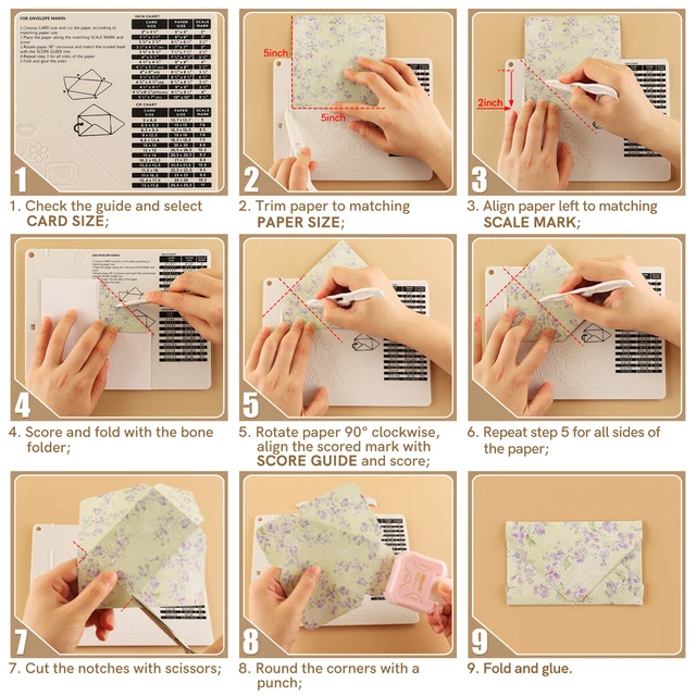 Multi-Purpose Scoring Board Envelope Maker 4
