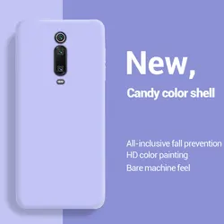Original Soft Silicone TPU Back Cover Case for Redmi K20 Pro (Light purple)