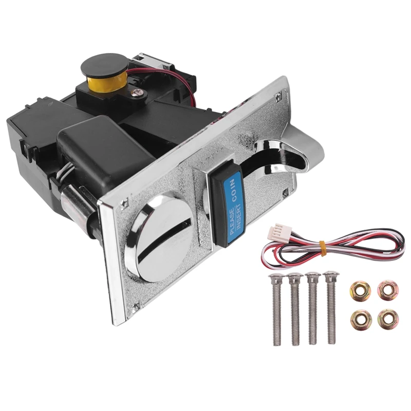 

Multi Coin Acceptor Electronic Roll Down 4P Port Electronic Coin Selector Vending Machine Arcade Game Ticket Redemption
