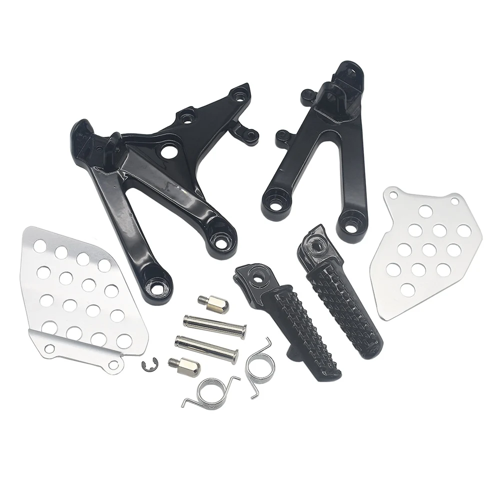 Black Front Rider Foot Pegs Bracket Fit For Honda Cbr600Rr Rr 2007 200 – Moto Life Products