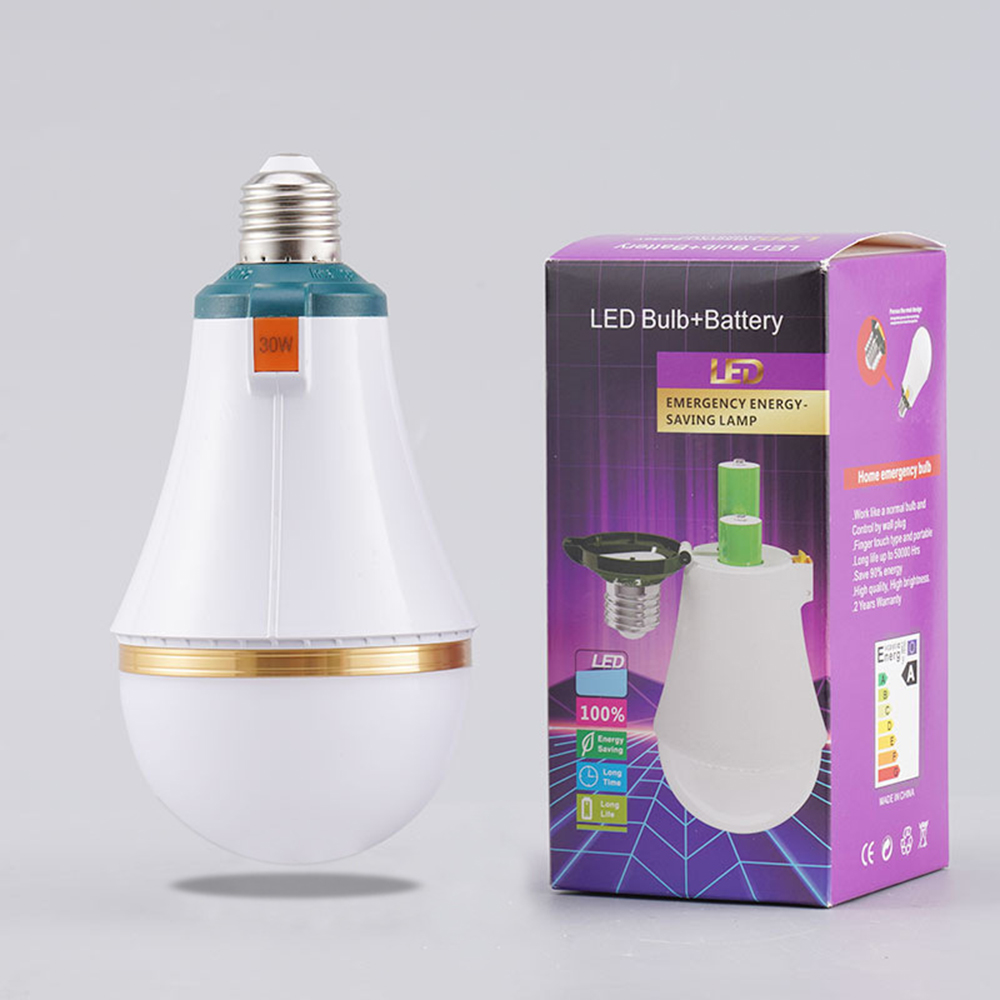 18650 Removable Battery Outdoor Camping Rechargeable Bulb Power AC 85-265V Lighting 5-8 Hours LED Emergency Bulb with Hook