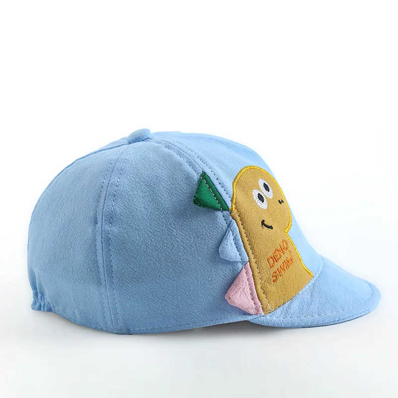 accessoriesbaby eating  Cartoon Dinosaur Baby Hat Soft Cotton Boys Girls Baseball Cap Summer Outdoor Infant Girls Sun Hats shake baby's hand