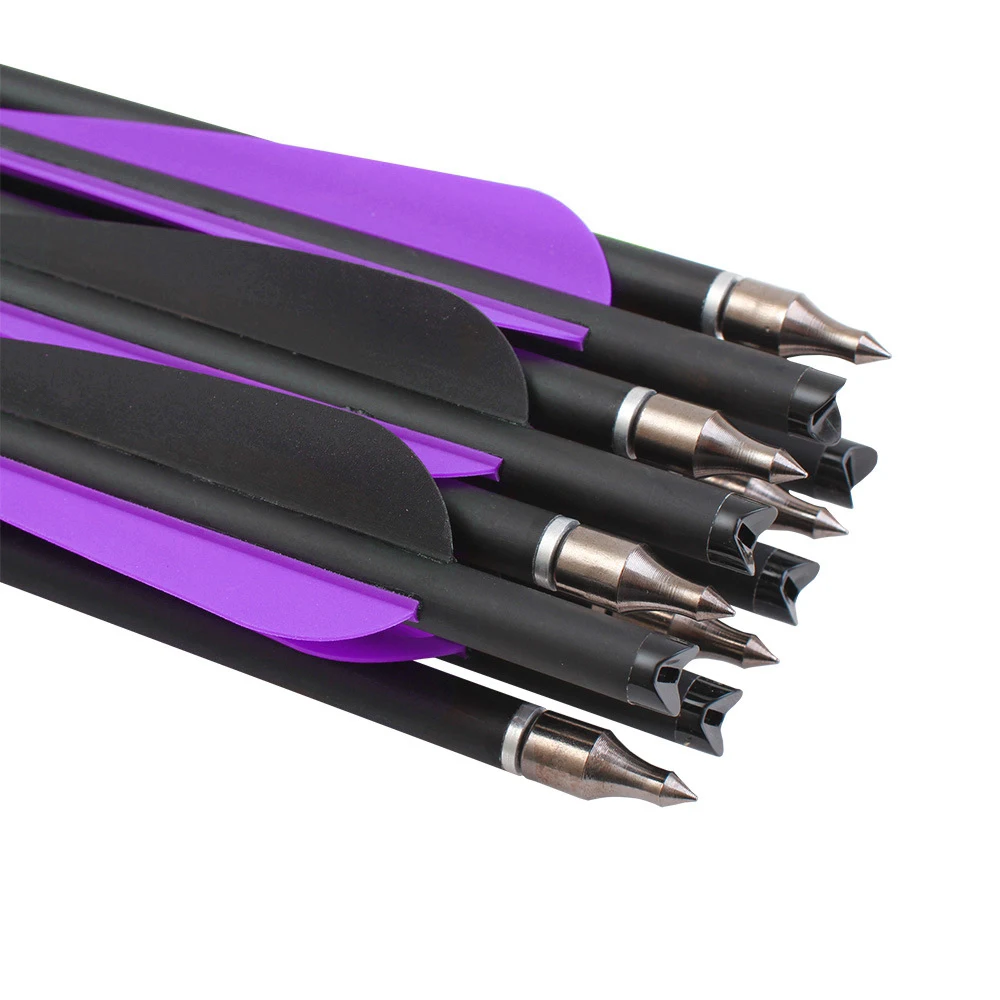 Archery Arrows 20" 22" Crossbow Bolt Carbon Arrow spine 400 For Crossbow Hunting Shooting