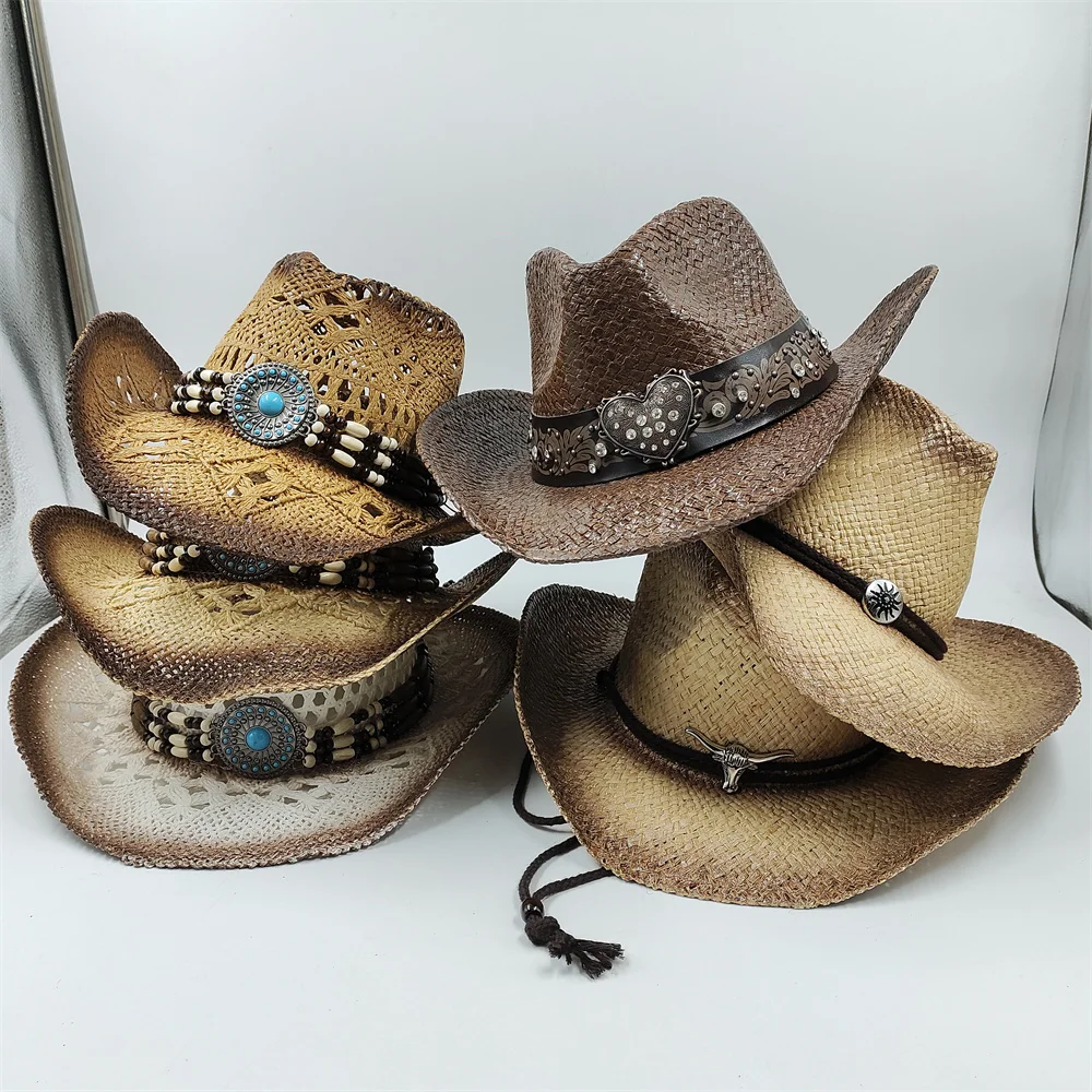 Seashell Straw Weave Cowboy Hat | Natural main image 1