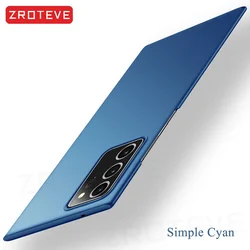 Zroteve Slim Frosted Hard Case - Sleek Protective Cover for Galaxy Note 20 Ultra (Simple Cyan)