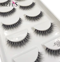 5 Pairs Transparent 3D Mink Eyelashes Natural Clear False Eye Lashes Soft Invisible Eyelash Wispy Makeup Faux Cils H13 X08 1