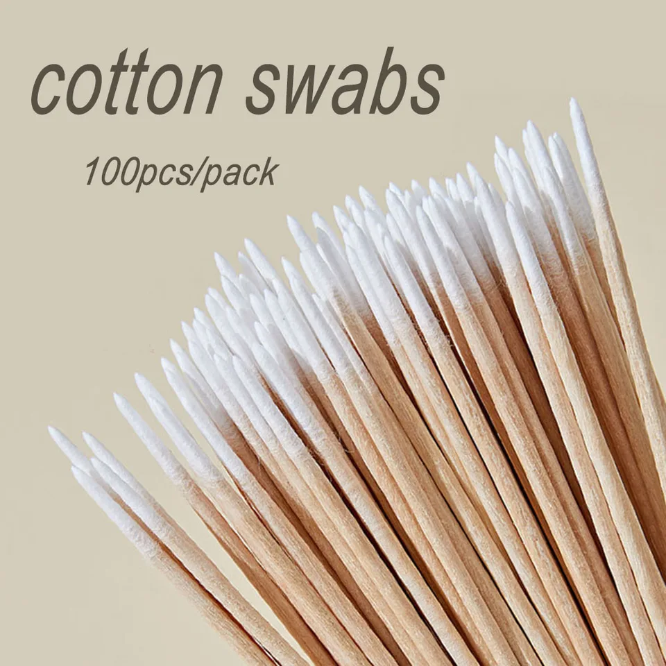 MOCUI Pointed Tip Cotton Swabs, 100 Count Precision Cotton Buds For Makeup, Organic Pointed - View #7