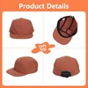 Custom Logo Embroidery 5-panel Cotton Hat for Men and Women Baseball Hats Wholesale Design Print Skateboard Outdoor Camping Cap 2