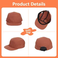 Custom Logo Embroidery 5-panel Cotton Hat for Men and Women Baseball Hats Wholesale Design Print Skateboard Outdoor Camping Cap 2
