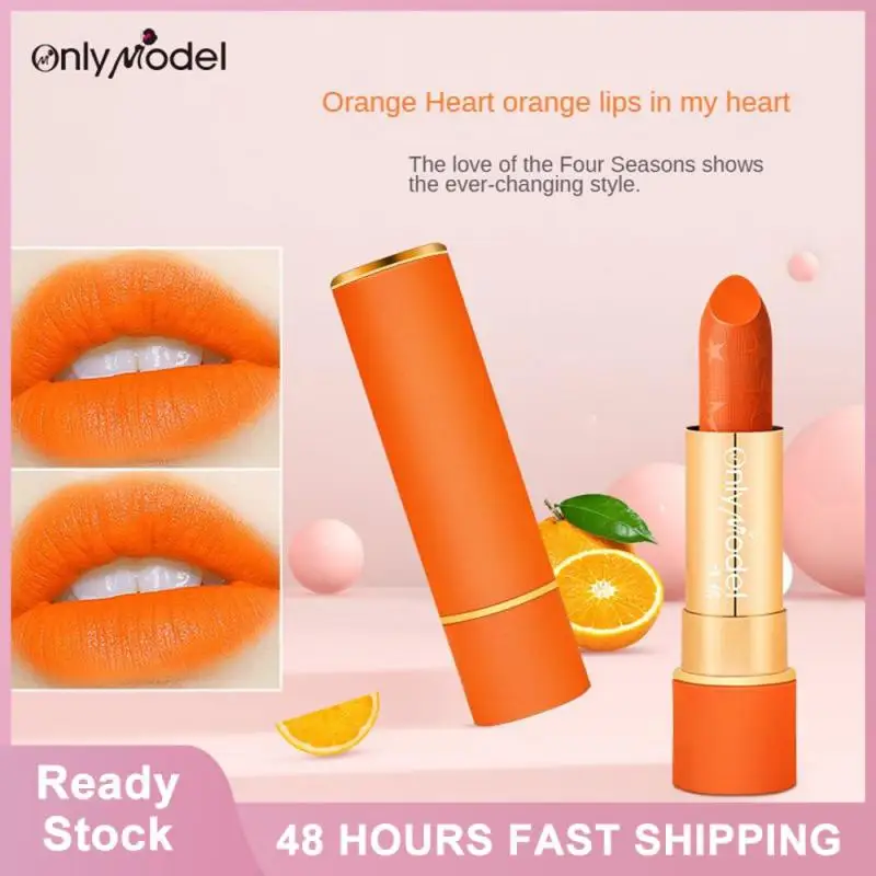 

Moisturizing Lip Balm Energetic Carrot Lipstick Carrot Color Moisturizing Lip Gloss For Lips Lip Gloss Lip Makeup Trends