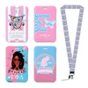 New Arrival Gamma Phi Delta Sorority Plastic Card Holders Keychain Work Card Bus Access Card Holder PVC Keychains Sister Gifts 1